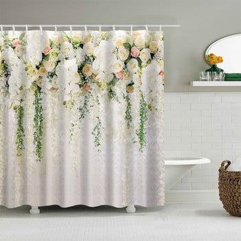 YOMDID Завеса за баня от полиестерни влакна 3d отпечатана завеса за душ с 12 куки за домашен декор на баня Параван за баня Cortina de ducha