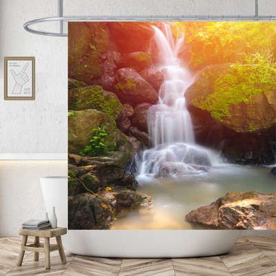 Obnažite seksi ženu Bijela zavjesa za tuširanje Vodootporna visokokvalitetna poliesterska tkanina za plažu Periva originalna Cortinas kućna dekoracija