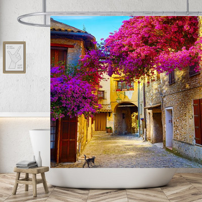 Obnažite seksi ženu Bijela zavjesa za tuširanje Vodootporna visokokvalitetna poliesterska tkanina za plažu Periva originalna Cortinas kućna dekoracija