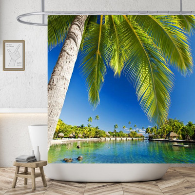 Obnažite seksi ženu Bijela zavjesa za tuširanje Vodootporna visokokvalitetna poliesterska tkanina za plažu Periva originalna Cortinas kućna dekoracija