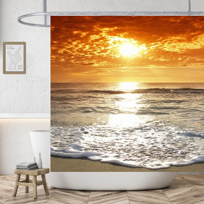 Obnažite seksi ženu Bijela zavjesa za tuširanje Vodootporna visokokvalitetna poliesterska tkanina za plažu Periva originalna Cortinas kućna dekoracija