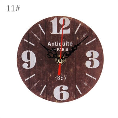 Kućni dekor Vintage rustikalni dnevni boravak spavaća soba moderan dizajn ured caffe bar umjetnički veliki sat drveni zidni sat okrugli
