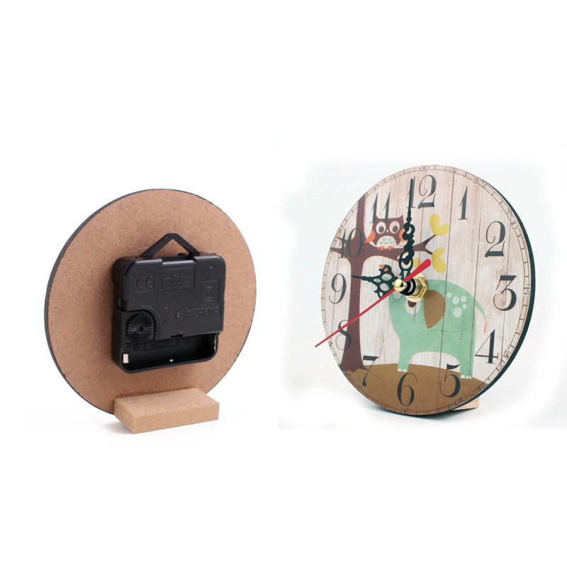 Kućni dekor Vintage rustikalni dnevni boravak spavaća soba moderan dizajn ured caffe bar umjetnički veliki sat drveni zidni sat okrugli