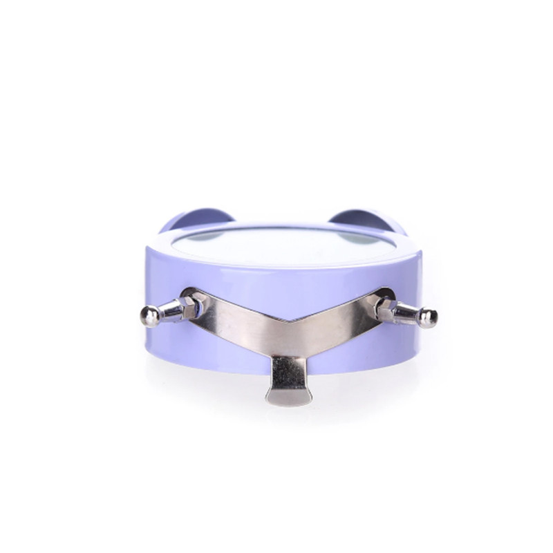 50 mm elektronisks mazs modinātājs, radošs truša ausis, jauks mini metāla mazs modinātājs rakstāmgalda guļamistabas galda pulkstenim