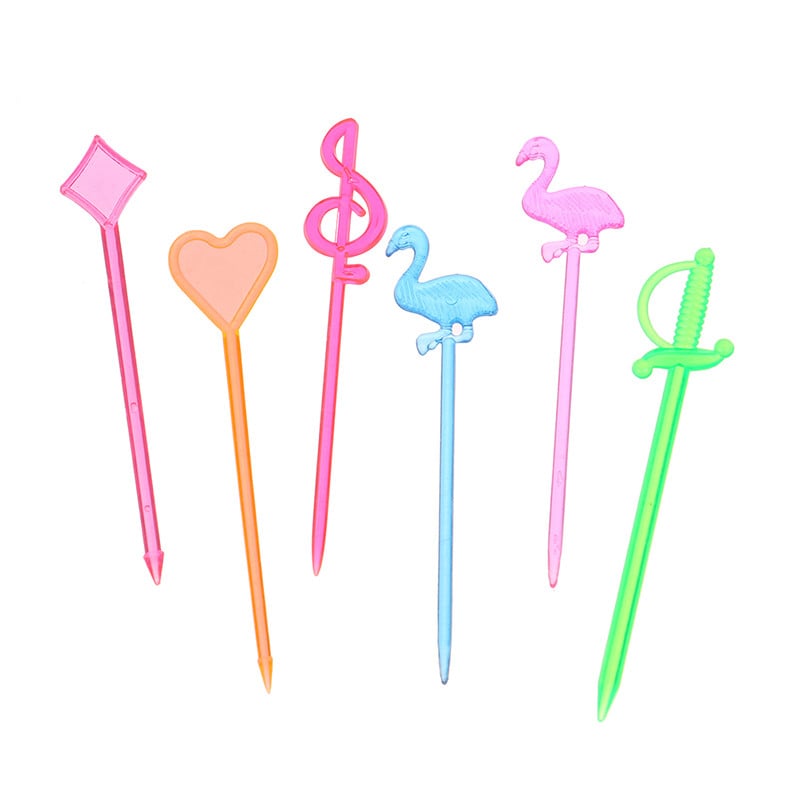 50 kom. Voćni štapići Plastična vilica Vilica za pecivo Višekratna upotreba Voćne igle Vilice Štapić Pijuci za hranu Srce Strelica Desert Kuhinjski pribor