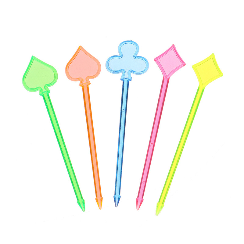 50 kom. Voćni štapići Plastična vilica Vilica za pecivo Višekratna upotreba Voćne igle Vilice Štapić Pijuci za hranu Srce Strelica Desert Kuhinjski pribor