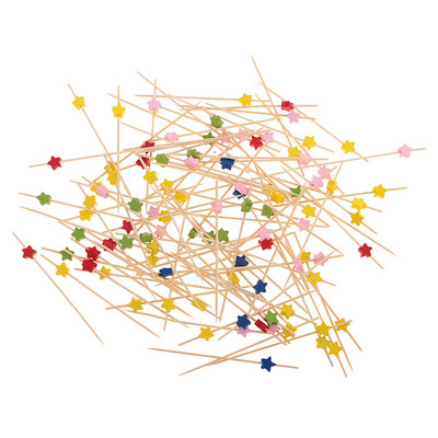 100 komada Zvjezdani izbori za koktele Mješalica za piće Voćna torta Pirate za voće Štapići za hranu Vjenčanje Rođendan Noć vještica Božićna dekoracija