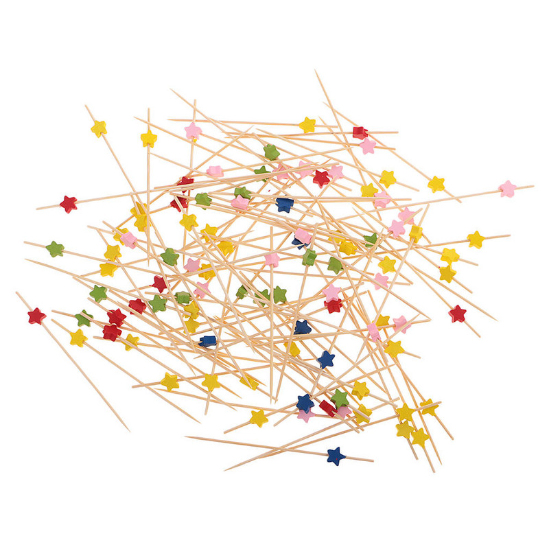100 komada Zvjezdani izbori za koktele Mješalica za piće Voćna torta Pirate za voće Štapići za hranu Vjenčanje Rođendan Noć vještica Božićna dekoracija