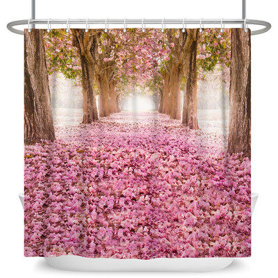 Čarobna šumska zavjesa za tuširanje Cartoon Magic Tale Mushroom Wonderland Gotička zavjesa za tuširanje Vodootporna dekoracija za kadu s kukama