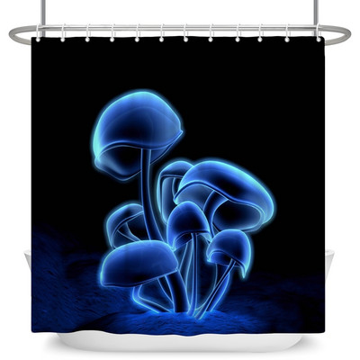 Čarobna šumska zavjesa za tuširanje Cartoon Magic Tale Mushroom Wonderland Gotička zavjesa za tuširanje Vodootporna dekoracija za kadu s kukama
