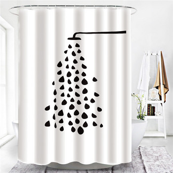 Sketch Kissing Lovers Водоустойчив комплект за баня със завеси за душ Черно и бяло Декорация на дома Стенен екран Баня 3D завеси