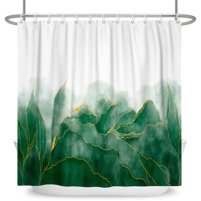 Tekstura mramornog uzorka Zavjese za tuširanje Apstraktne gradijentne vodootporne poliesterske zavjese za kupaonicu Kućni dekor s kukama