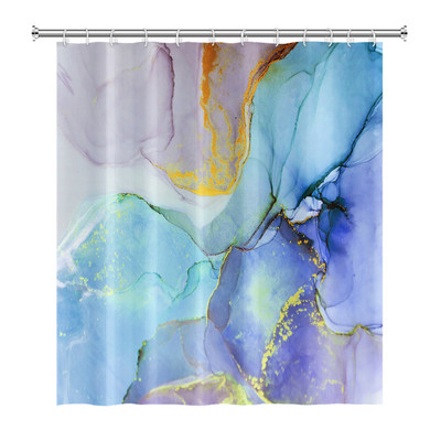 Tekstura mramornog uzorka Zavjese za tuširanje Apstraktne gradijentne vodootporne poliesterske zavjese za kupaonicu Kućni dekor s kukama