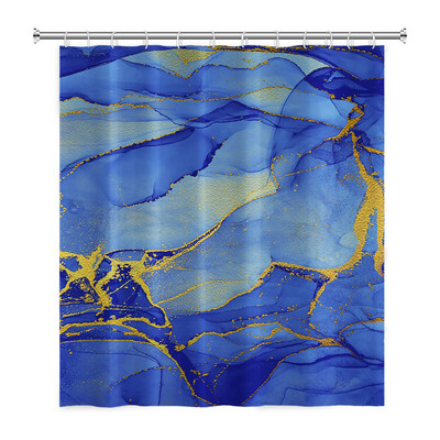 Tekstura mramornog uzorka Zavjese za tuširanje Apstraktne gradijentne vodootporne poliesterske zavjese za kupaonicu Kućni dekor s kukama