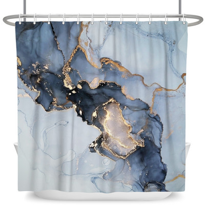 Tekstura mramornog uzorka Zavjese za tuširanje Apstraktne gradijentne vodootporne poliesterske zavjese za kupaonicu Kućni dekor s kukama