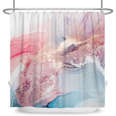 Tekstura mramornog uzorka Zavjese za tuširanje Apstraktne gradijentne vodootporne poliesterske zavjese za kupaonicu Kućni dekor s kukama