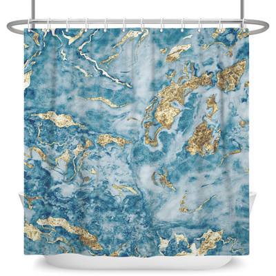 Tekstura mramornog uzorka Zavjese za tuširanje Apstraktne gradijentne vodootporne poliesterske zavjese za kupaonicu Kućni dekor s kukama