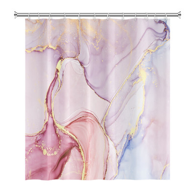 Tekstura mramornog uzorka Zavjese za tuširanje Apstraktne gradijentne vodootporne poliesterske zavjese za kupaonicu Kućni dekor s kukama