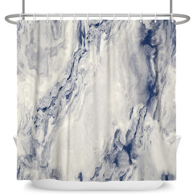 Tekstura mramornog uzorka Zavjese za tuširanje Apstraktne gradijentne vodootporne poliesterske zavjese za kupaonicu Kućni dekor s kukama