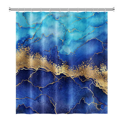 Tekstura mramornog uzorka Zavjese za tuširanje Apstraktne gradijentne vodootporne poliesterske zavjese za kupaonicu Kućni dekor s kukama