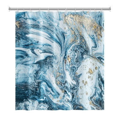 Tekstura mramornog uzorka Zavjese za tuširanje Apstraktne gradijentne vodootporne poliesterske zavjese za kupaonicu Kućni dekor s kukama