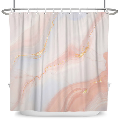 Tekstura mramornog uzorka Zavjese za tuširanje Apstraktne gradijentne vodootporne poliesterske zavjese za kupaonicu Kućni dekor s kukama
