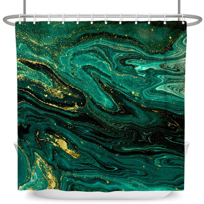 Tekstura mramornog uzorka Zavjese za tuširanje Apstraktne gradijentne vodootporne poliesterske zavjese za kupaonicu Kućni dekor s kukama