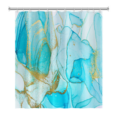 Tekstura mramornog uzorka Zavjese za tuširanje Apstraktne gradijentne vodootporne poliesterske zavjese za kupaonicu Kućni dekor s kukama