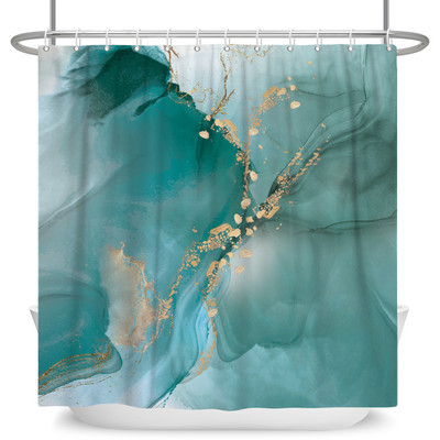 Tekstura mramornog uzorka Zavjese za tuširanje Apstraktne gradijentne vodootporne poliesterske zavjese za kupaonicu Kućni dekor s kukama