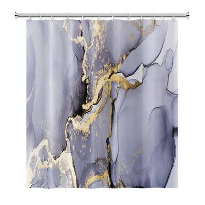Tekstura mramornog uzorka Zavjese za tuširanje Apstraktne gradijentne vodootporne poliesterske zavjese za kupaonicu Kućni dekor s kukama