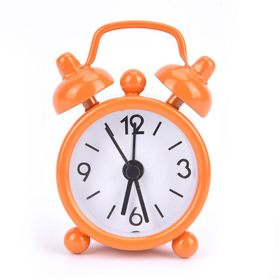 1gab Mini metāla dubultzvana modinātājs elektroniskais apaļais numurs dubultzvana rakstāmgalda digitālais kvarca pulkstenis mājas dekorēšanai, dāvanas bērniem