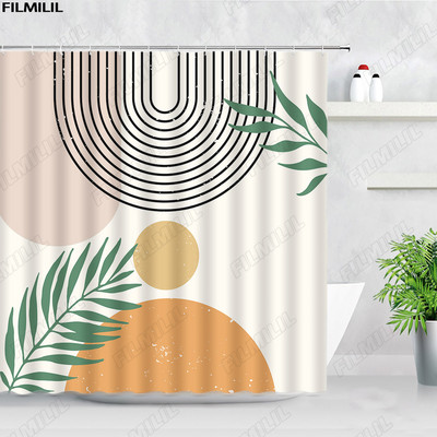 Cvjetni maslačak Zavjese za tuširanje Leptir Akvarel Prirodni cvijet Proljeće Javorovo lišće Dekoracija kupaonice iz sredine stoljeća Zavjesa za kadu