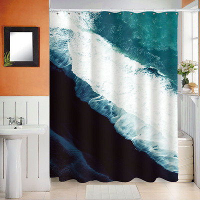 Bijelo crna retro zavjesa za tuš 3D pije puši seksi žena u toaletnim scenama vodootporni poliester paravan za kupaonsku kadu