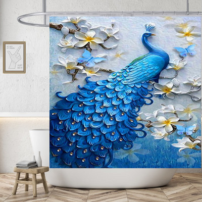 Bijelo crna retro zavjesa za tuš 3D pije puši seksi žena u toaletnim scenama vodootporni poliester paravan za kupaonsku kadu