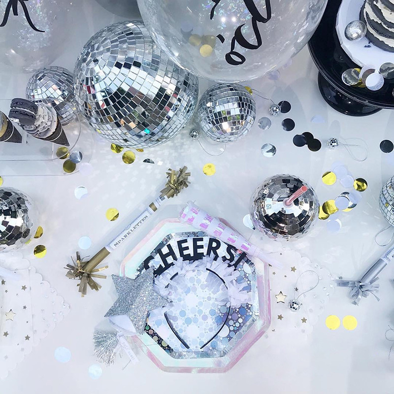 1 vnt diskotekos kamuoliukų maišytuvai kokteilių gėrimų kavos maišytuvai plastikiniai veidrodiniai kamuoliukai, skirti namų gėrimų vakarėliui dekoruoti