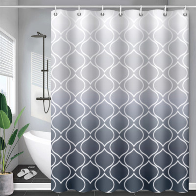 Boho tema Plave zavjese za tuš Kupaonski dodaci Slatki 3D ispis Vodootporna tkanina s kukama Dekorativna zavjesa s geometrijskim uzorkom