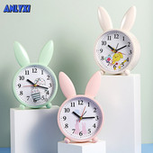 NOVI Alarm sa zecom iz crtića Spavaća soba Dekoracija uz krevet Jednostavna Mute Mala budilica Budilica za studente Poklon sat za stol