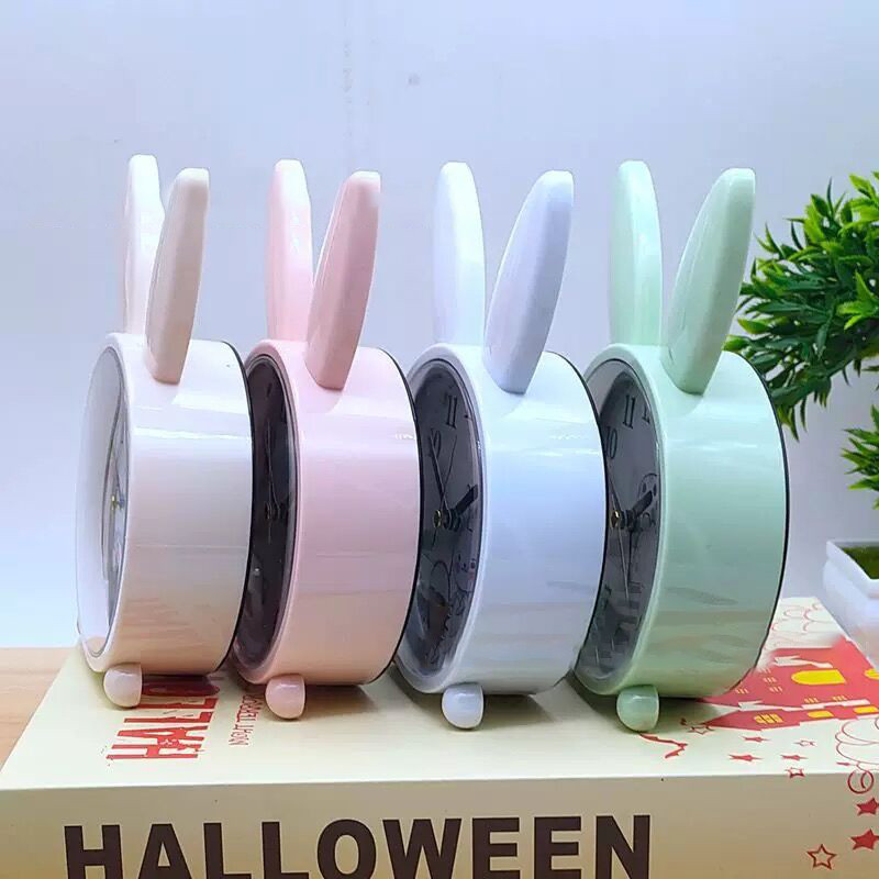 NOVI Alarm sa zecom iz crtića Spavaća soba Dekoracija uz krevet Jednostavna Mute Mala budilica Budilica za studente Poklon sat za stol