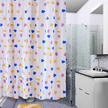 Κουρτίνες μπάνιου Παχύνουν PEVA κουμπότρυπα από ανοξείδωτο χάλυβα, αδιάβροχη, ανθεκτική στο ωίδιο Ημιδιαφανής κουρτίνα μπάνιου Διακόσμηση μπάνιου