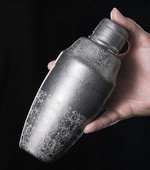 Japāņu stila 500 ml nerūsējošā tērauda trīsdaļīgs kodināšanas kokteiļu šeikera stieņa šeikeris