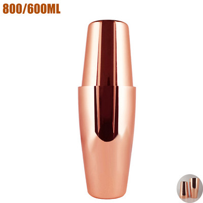 1-13 komada Black Rose Gold Mixer Jigger Metal Bartender Boston Cocktail Shaker Mixer Piće Tool Bar Set Kit Drvena postolja