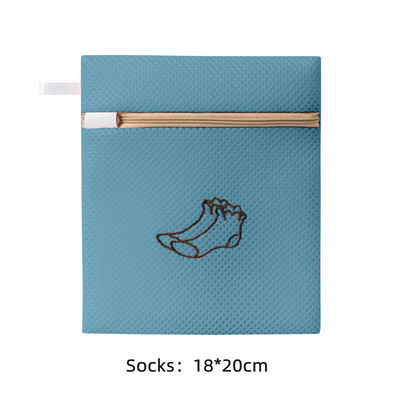 7 dydžio skalbimo maišeliai tinklinis poliesteris nešvarių skalbinių krepšys siuvinėjimas tinklelis liemenėlės plovimo krepšelis apatinių drabužių drabužių skalbinių krepšys