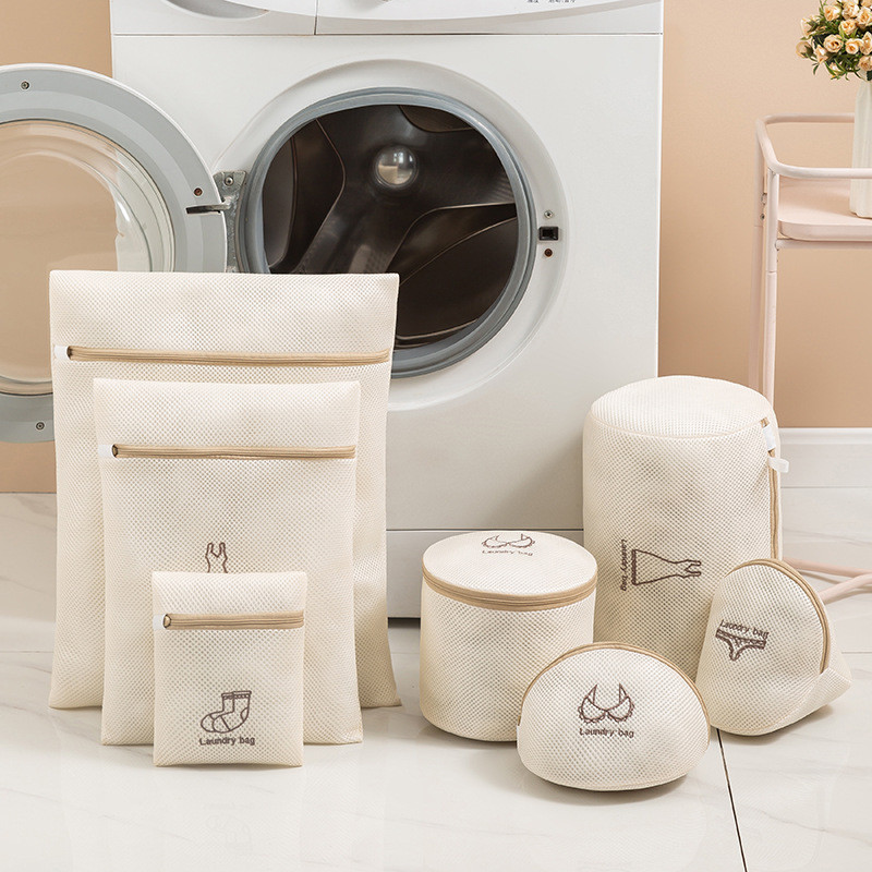 7 dydžio skalbimo maišeliai tinklinis poliesteris nešvarių skalbinių krepšys siuvinėjimas tinklelis liemenėlės plovimo krepšelis apatinių drabužių drabužių skalbinių krepšys