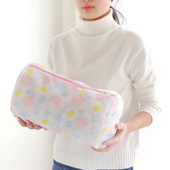 6 размера Сгъваема найлонова чанта за пране с цип Сутиен Чорапи Бельо Дрехи Защита на перална машина Мрежести чанти