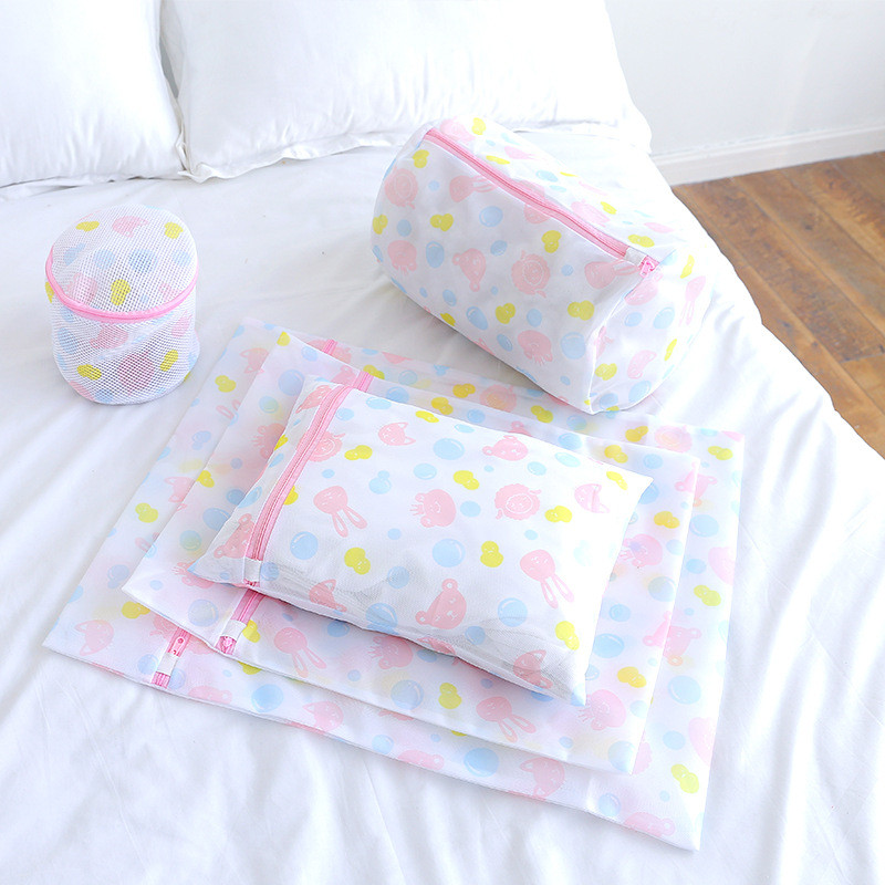 6 dydžio su užtrauktuku sulankstomas nailoninis skalbinių krepšys liemenėlės kojinės apatiniai drabužiai skalbimo mašinos apsauga tinkliniai krepšiai