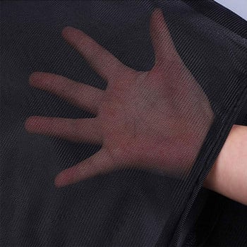 Ρούχα πλυντηρίου ρούχων με φερμουάρ Μαύρη διχτυωτή τσάντα ρούχων με προστατευτικό δίχτυ που αναδιπλώνεται