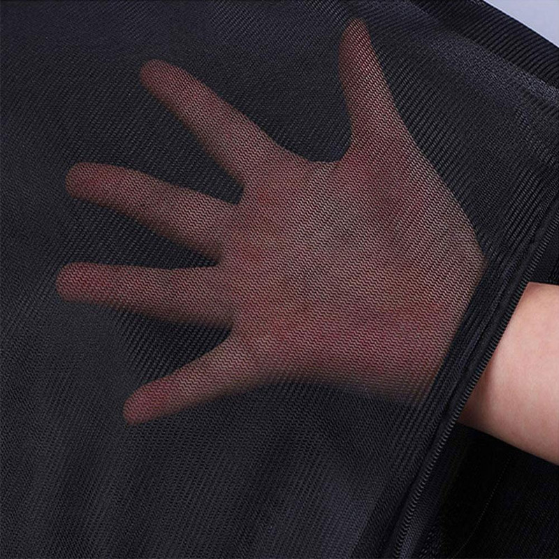 4 dydžio užtrauktukas juodas tinklinis skalbinių krepšys, apsauginis tinklelis, sulankstomas, storesnis, švelnus apatinis trikotažas, skalbimo mašina, drabužiai