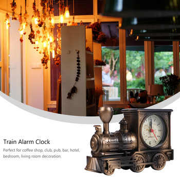 Ρολόι Ξυπνητήρι Τρένο Vintage Τραπέζι κομοδίνο Ρετρό Ρολόγια Διακόσμηση Γραφείο Επιτραπέζιο Διακοσμητικό Μοντέλο Κεφαλιού Διακοσμήσεις Παιδικό Στολίδι