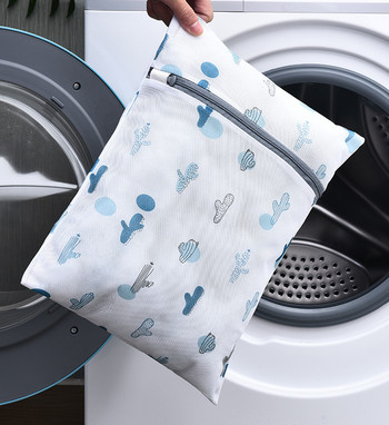 Τσάντα πλυσίματος ρούχων εκτύπωσης 5 μεγεθών για κάλτσες σουτιέν Τσάντα πλύσης εσωρούχων Πολυλειτουργική οργάνωση πλυσίματος εσωρούχων Καλάθι τσάντα πλυντηρίου