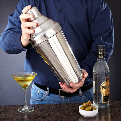 1,8L Big Stainless Steel Cocktail Boston Bar Shaker: Σετ Barware 3 τεμαχίων